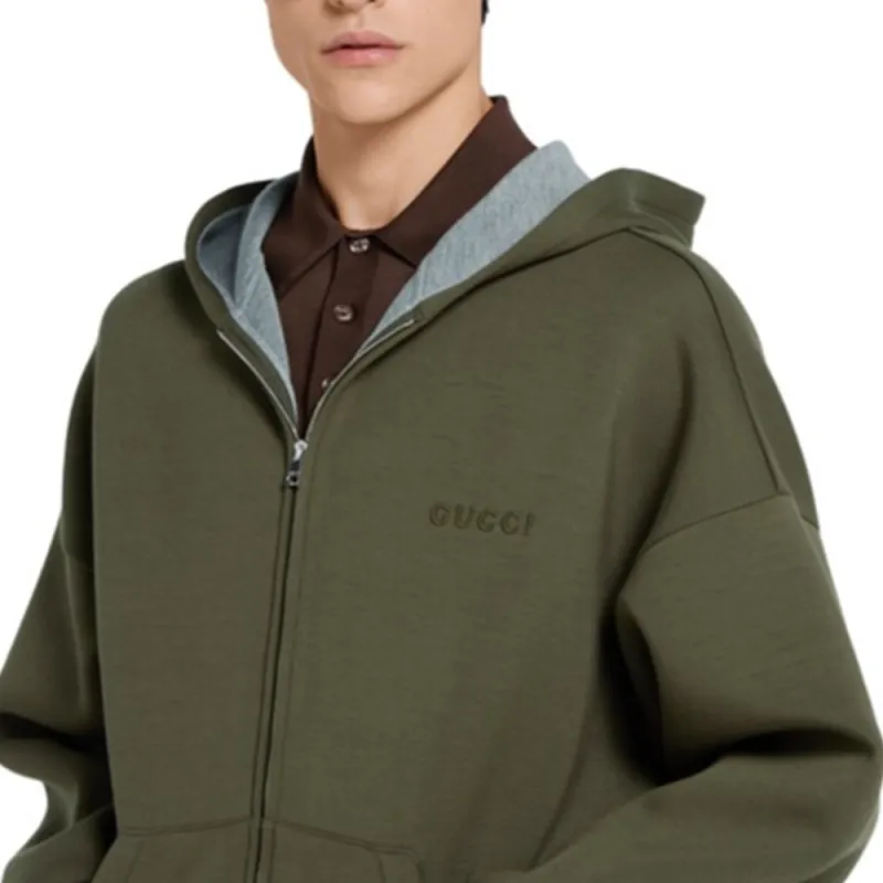 GUCCI SS25 Sweatshirt Men's Dark Green-4