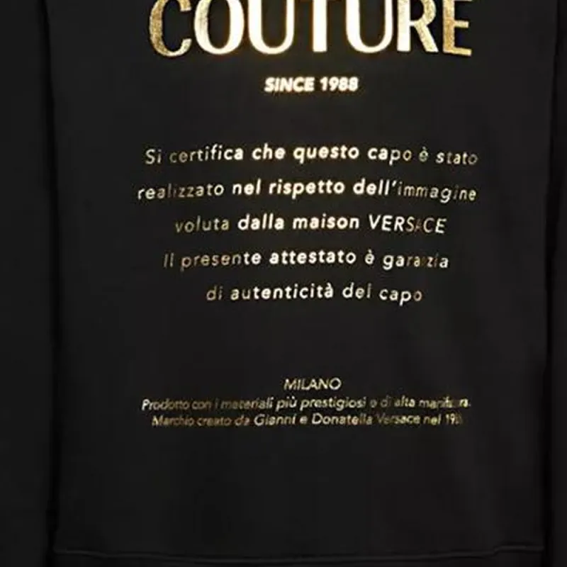 VERSACE JEANS COUTURE Sweatshirts Men Black-4