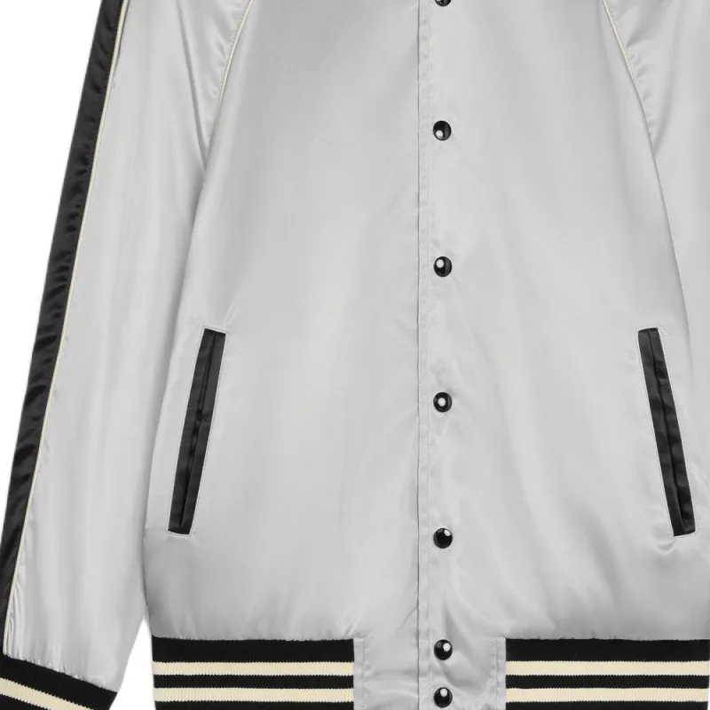 CELINE Loose Teddy Jacket In Satin-finish Nylon-2