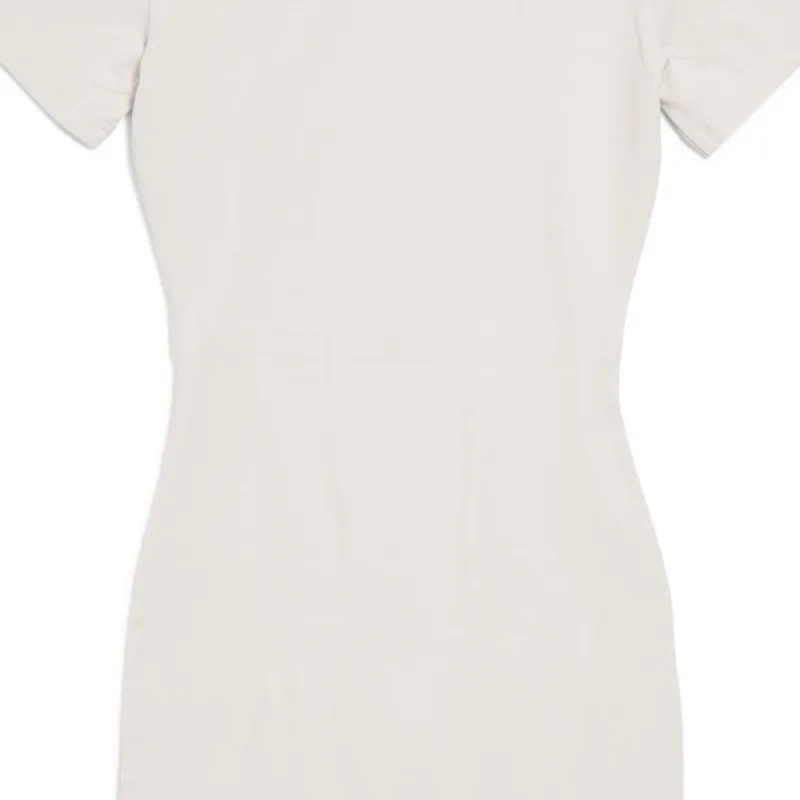 Balenciaga Short Sleeved Dress Slim Fit Women's White-5