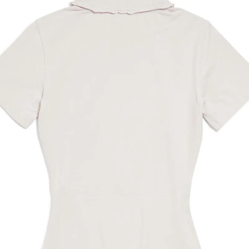 Balenciaga Short Sleeved Dress Slim Fit Women's White-6
