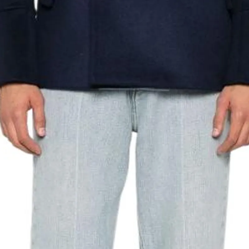 BALMAIN Double Breasted High-Neck Coat-7
