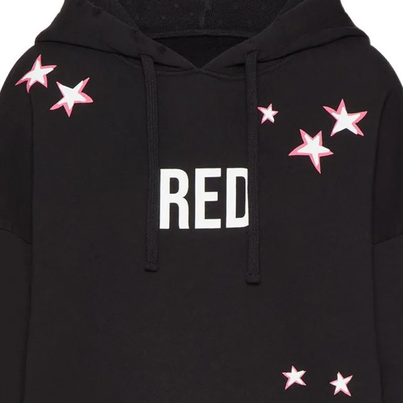 RED VALENTINO REDValentino Star Print Drawstring Hoodie-3