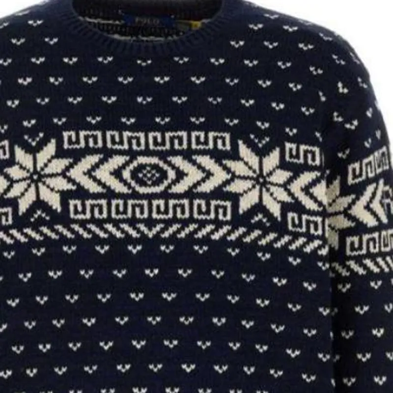 Polo Ralph Lauren Intarsia Patterned Crewneck Jumper-7