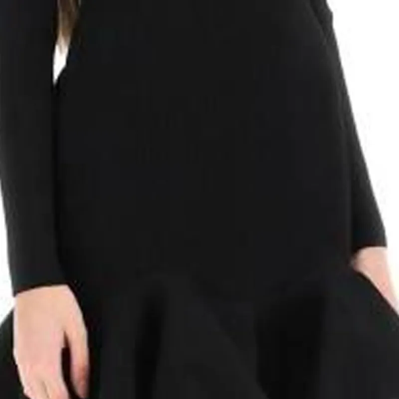 Alexander McQueen Ruffle Detailed Flared Mini Dress-7