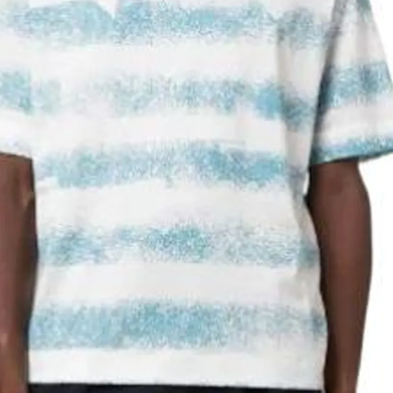 EMPORIO ARMANI T Shirts Men Blue With White Lettering-5