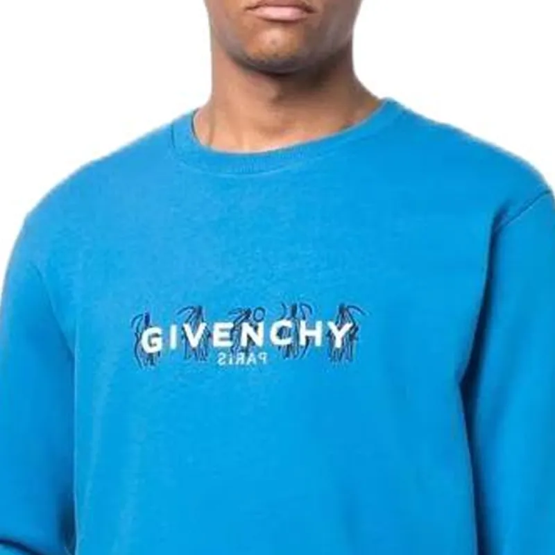 Givenchy Slim Fit Reversed Print Sweatshirt-7