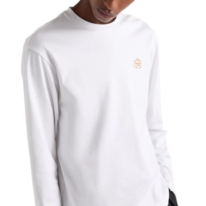PRADA T-Shirts Men White-3