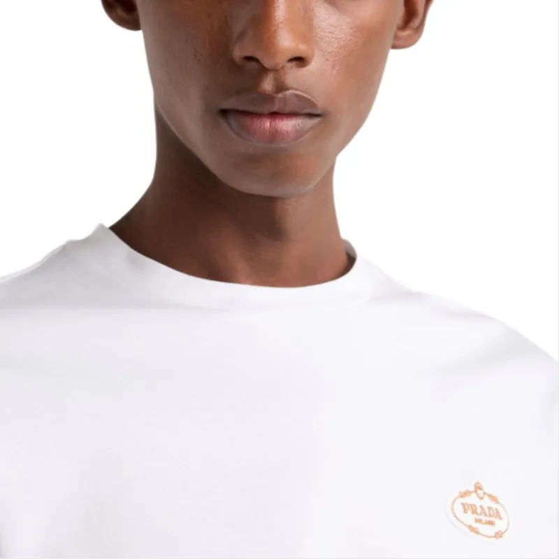 PRADA T-Shirts Men White-4