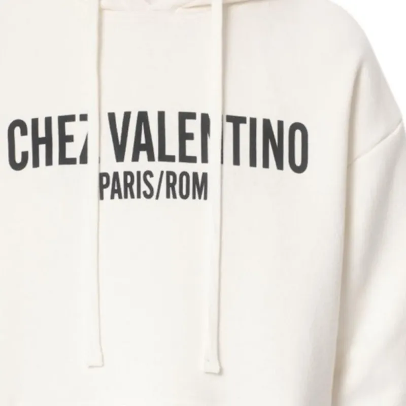 Valentino Chez Valentino-Printed Drawstring Hoodie-6