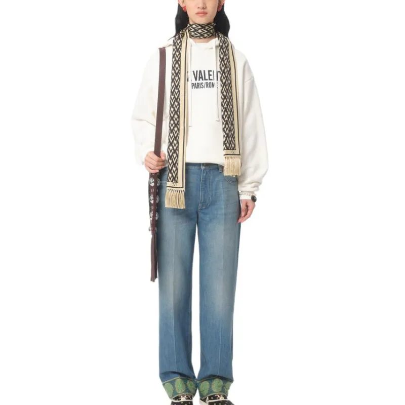 Valentino Chez Valentino-Printed Drawstring Hoodie-1