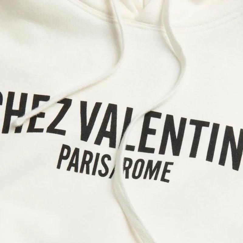 Valentino Chez Valentino-Printed Drawstring Hoodie-5