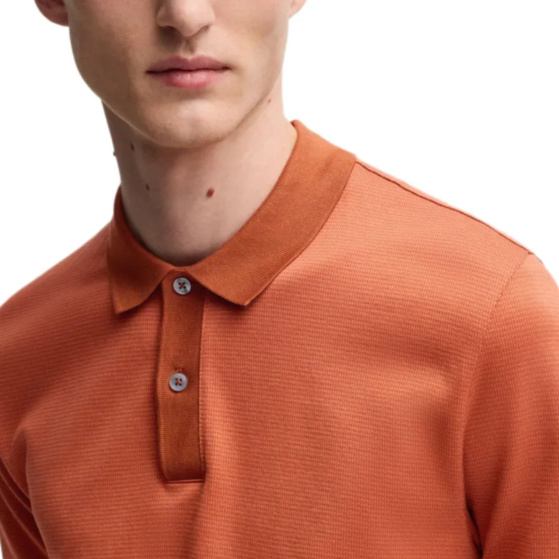 HUGO BOSS Polo Shirt Men's Orange-4