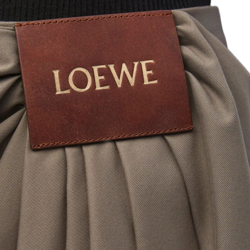 LOEWE SS25 Casual Short Skirts Women's Khaki Brown-4