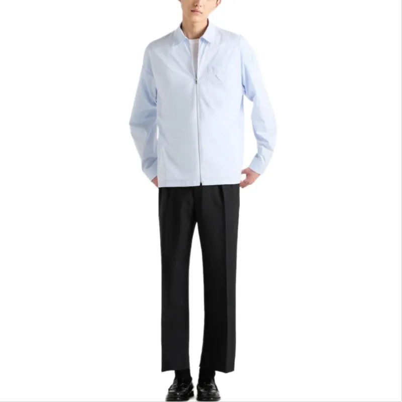 PRADA Cotton Zip up Shirt-1