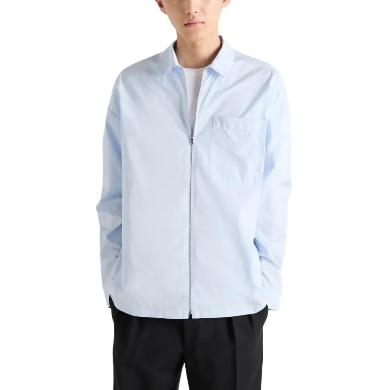 PRADA Cotton Zip up Shirt-3