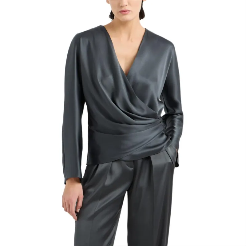 GIORGIO ARMANI Draped Blouse-2