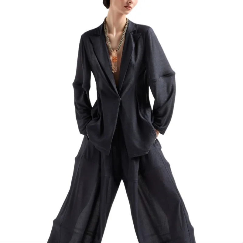 GIORGIO ARMANI Lightweight Viscose Jersey Trousers-1
