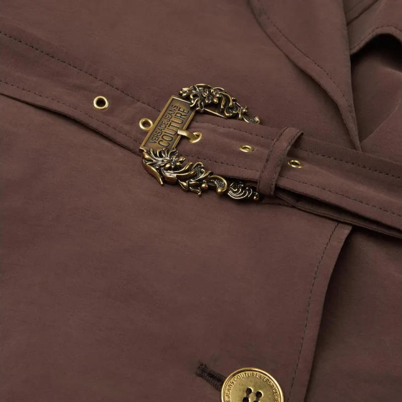 FANSIZHE Trench Coat Women's Brown-3