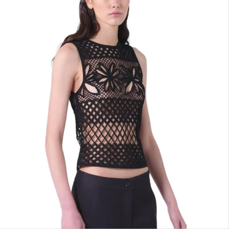 PINKO Open knit Top-6