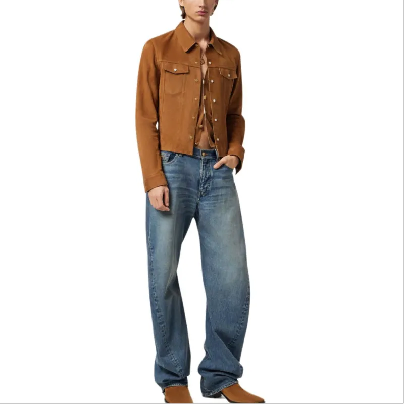 VERSACE Twisted Baggy Jeans-1