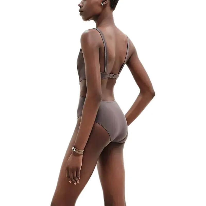 HERMES One piece Swimsuit Women's Brown-1