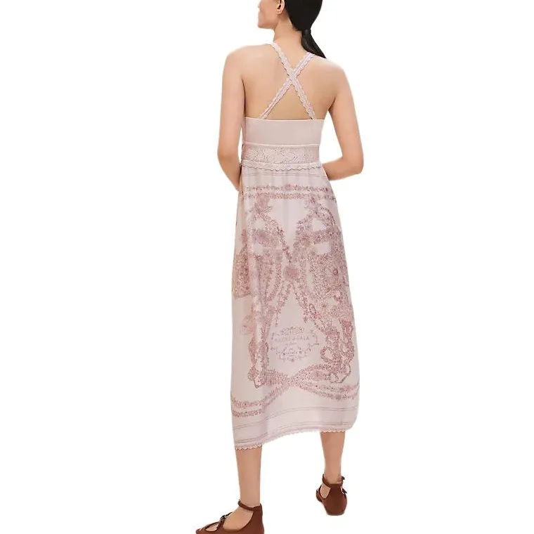 HERMES Slip Dresses Women's Pink-1