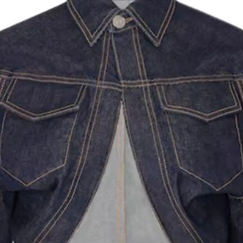 Alaia Denim Jacket Women's Blue-1