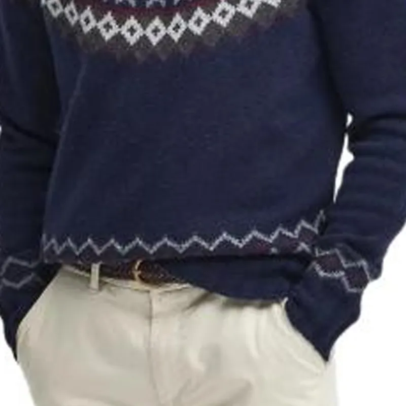 BARBOUR Isle Intarsia Turtleneck Jumper-5
