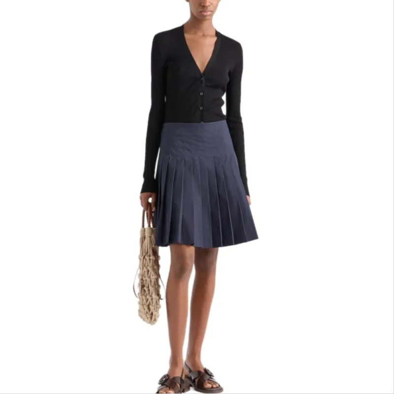 PRADA Pleated Mini Skirt-1