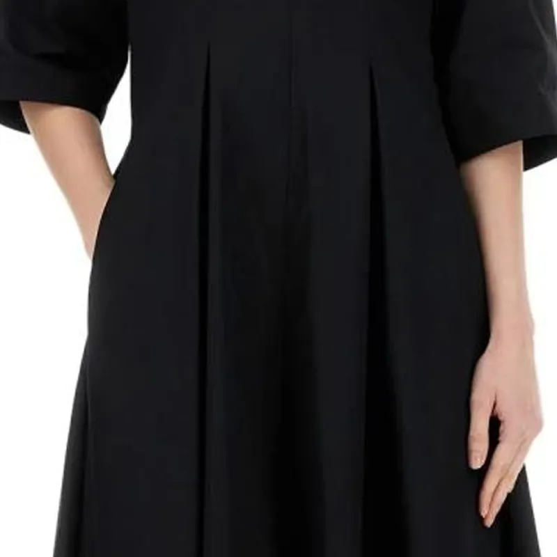 ASPESI Short Sleeved Dresses Women's Black-5