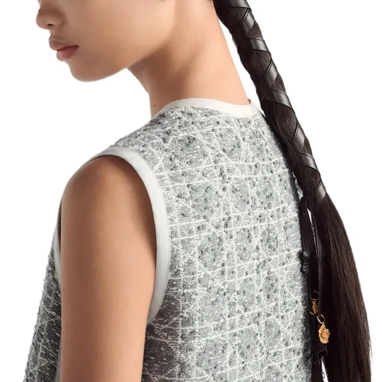 DIOR FW25 Sleeveless Dress Women's Gray-4