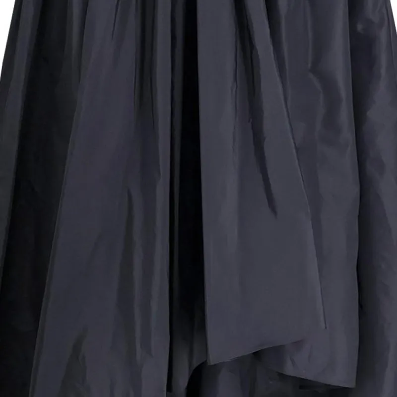 PINKO Strapless Pleated Asymmetric Midi Dress-4