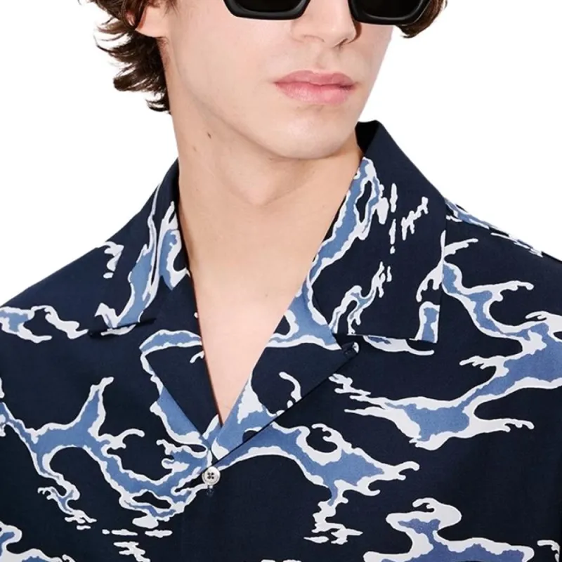 KENZO Shirts Men Blue-5