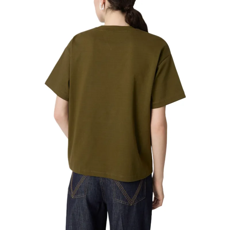 Bottega Veneta Drop Shoulder Sleeve T Shirt Women's Green-1