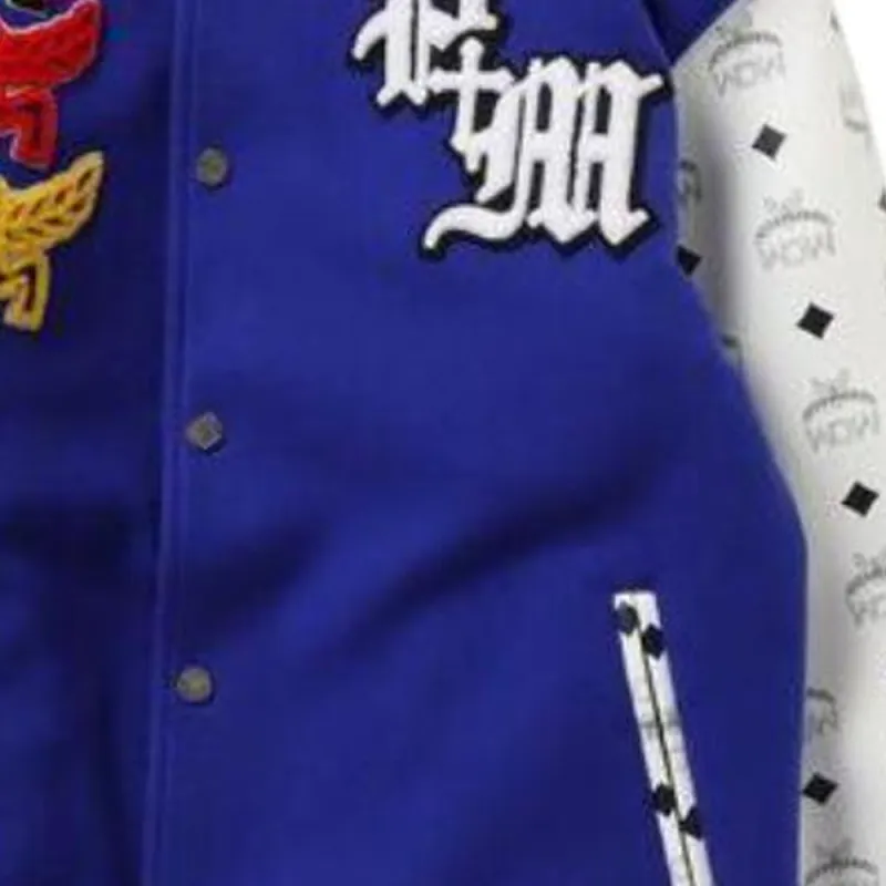 MCM SS23 Baseball Jacket Men's Blue-1