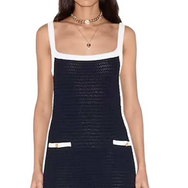 GUCCI Cruise SS25 Slip Dresses Women's Dark Blue-4