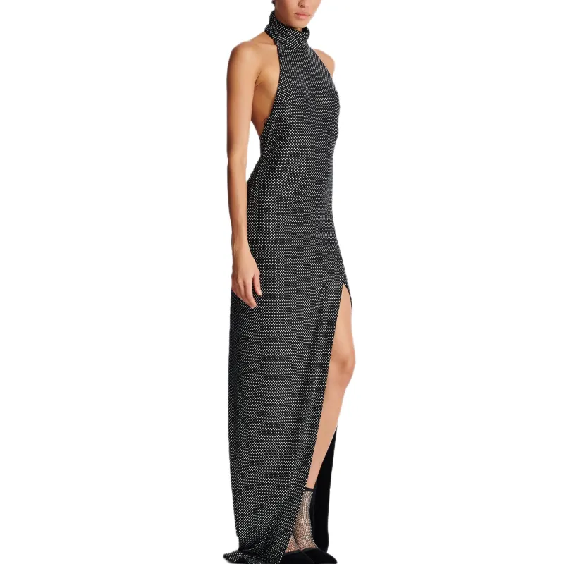 BALMAIN Sleeveless Dress Women's Black-3