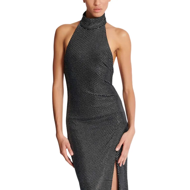 BALMAIN Sleeveless Dress Women's Black-4