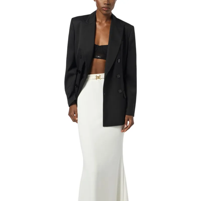 Elisabetta Franchi Jackets & Coats Women's Black-1