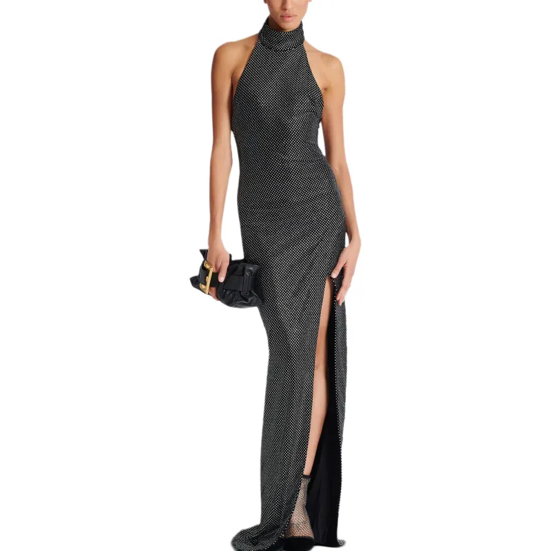 BALMAIN Sleeveless Dress Women's Black-1