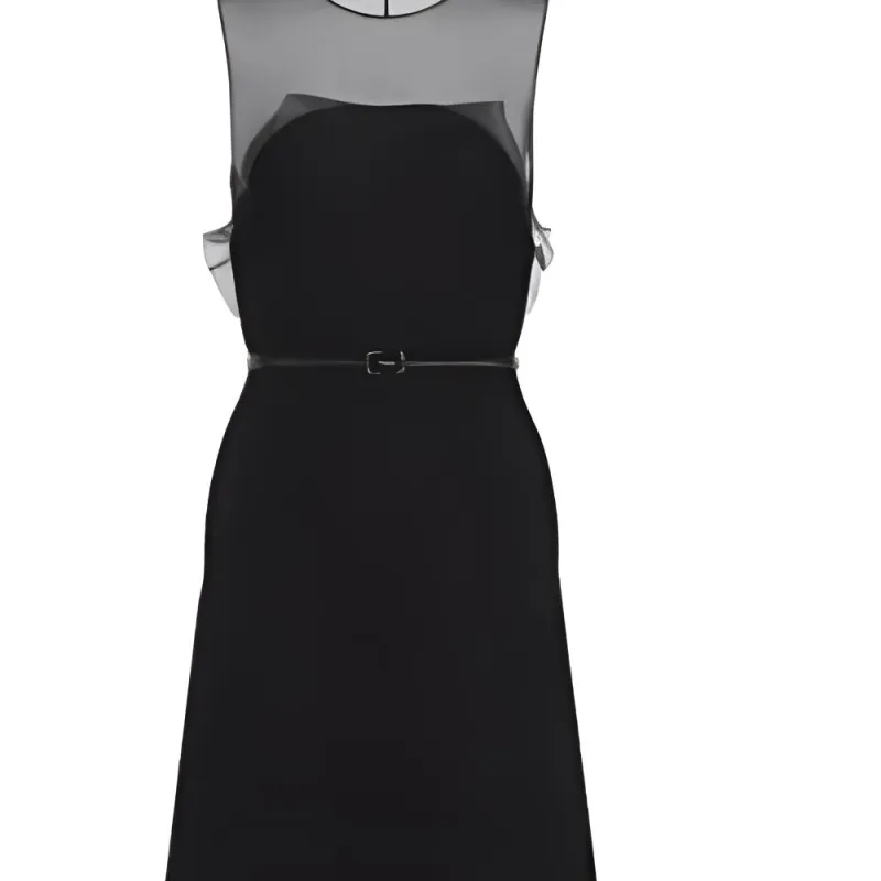 DIOR Sleeveless Dress Women's Black-1