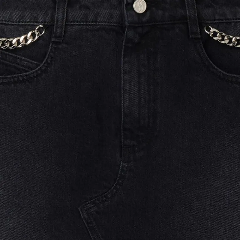 Stella McCartney Falabella Denim Mini Skirt-4