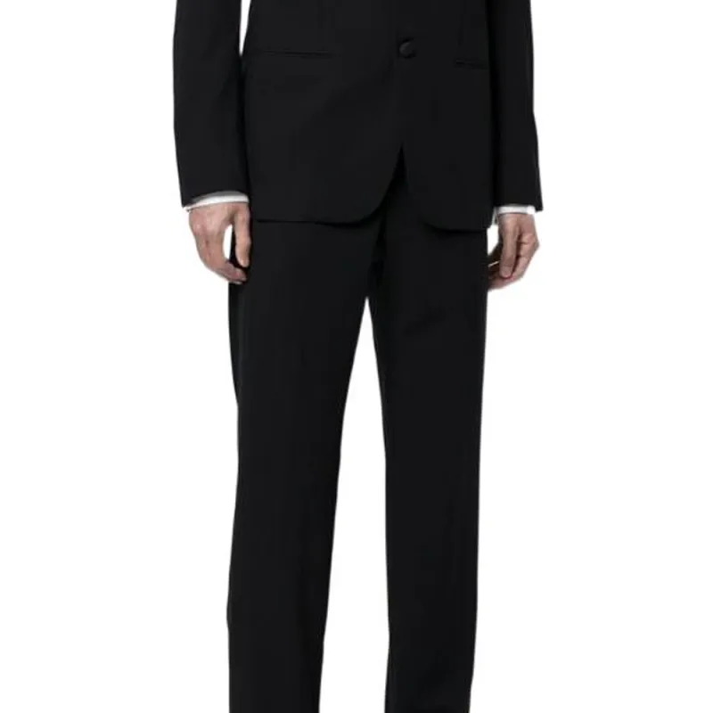 GIORGIO ARMANI Soho Line Single breasted Tuxedo In Wool Crêpe-4
