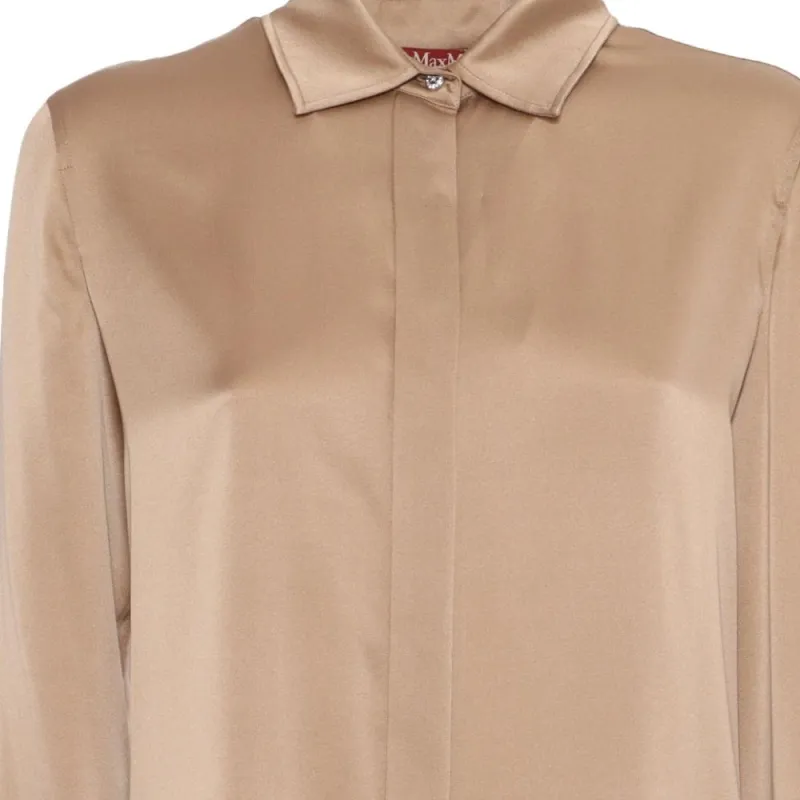 MaxMara Baden Curved Hem Long Sleeved Top-5