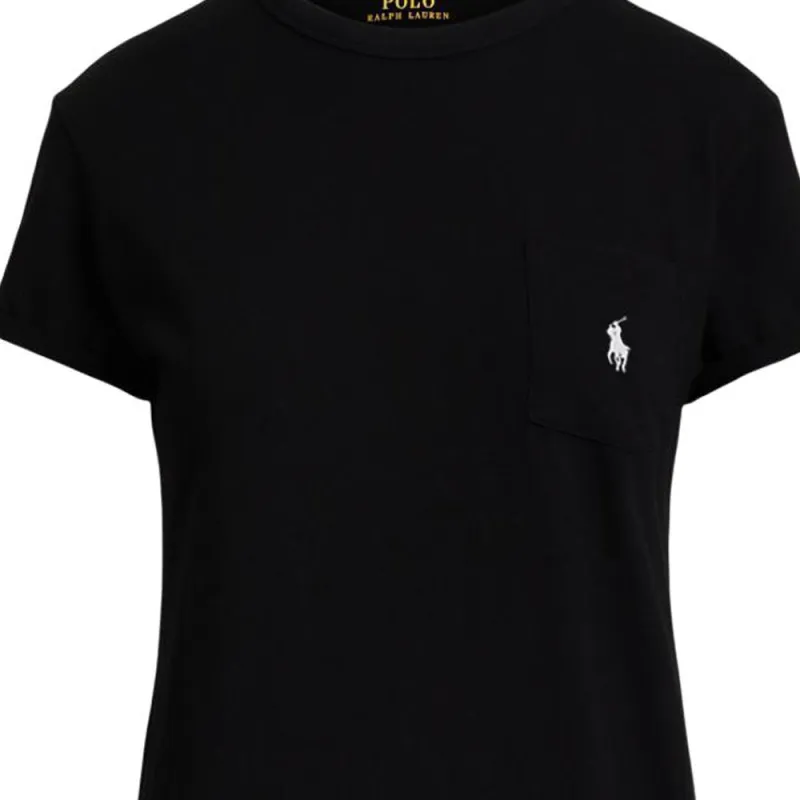Polo Ralph Lauren SS25 Short Sleeved Dress Women's Black-3