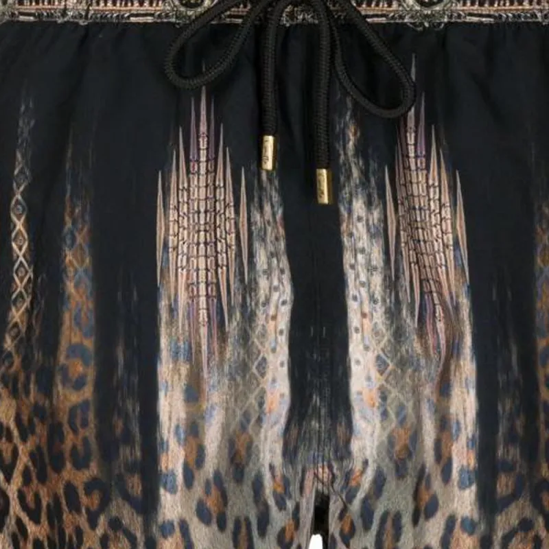 CAMILLA Leopard-print Swim Shorts-4
