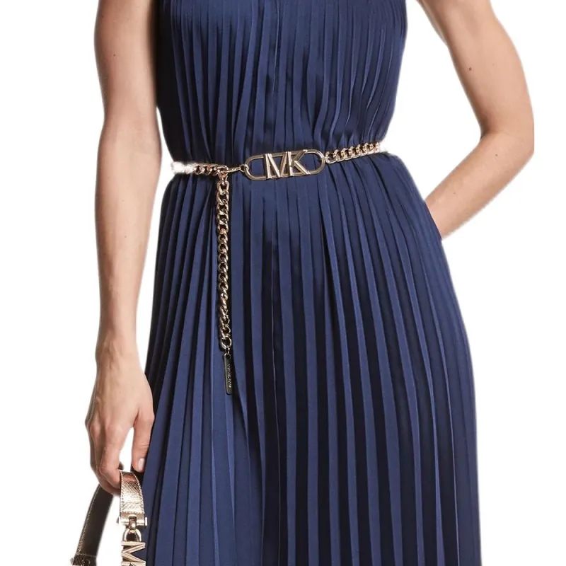 MICHAEL KORS Pleated Slip Dress-2