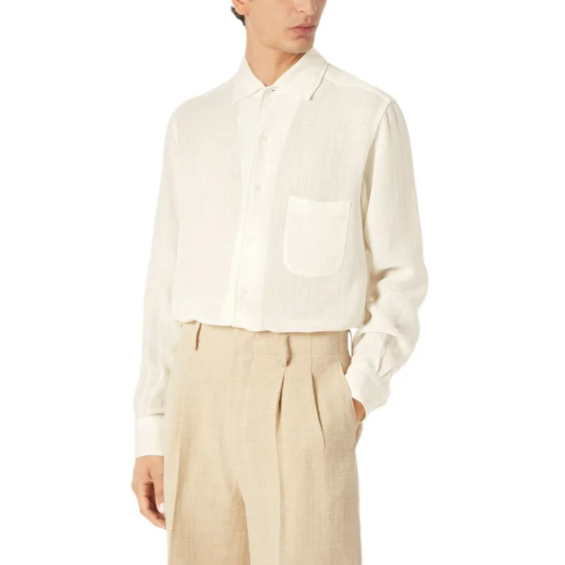 Loro Piana Shirts Men White-3