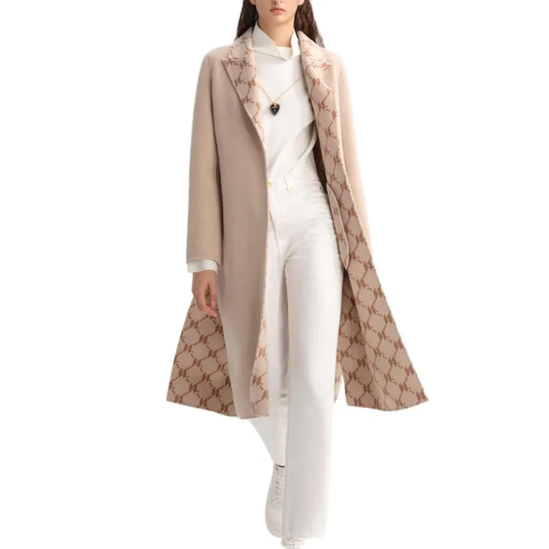 KARL LAGERFELD FW23 Coats Women's Beige-1